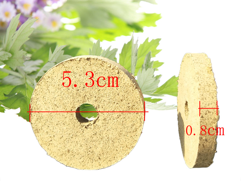 江干区圆形单孔艾绒饼5.3*0.8CM